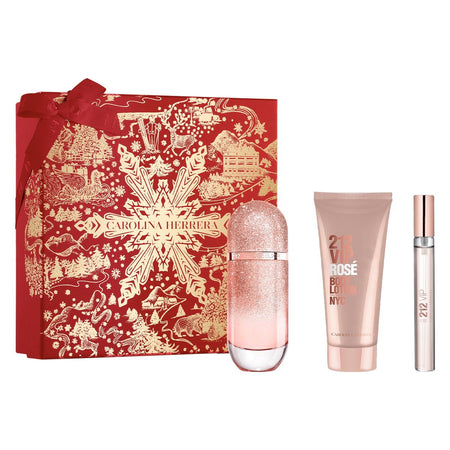 Carolina Herrera 213 Vip Rose EDP 80ml / 100ml / 10ml Perfume and Body Lotion set
