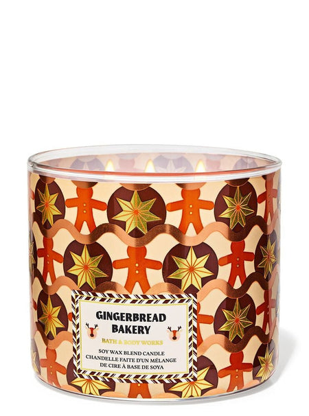 נר ריחני White Barn Gingerbread Bakery 3-Wick