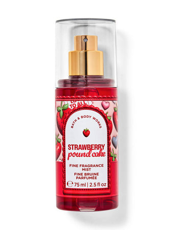Bath & Body Works Strawberry Pound Cake Mini 75ml Body Spray