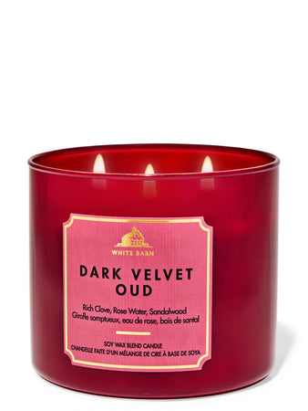 נר ריחני White Barn Dark Velvet Oud 3-Wick
