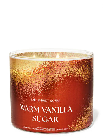 נר ריחני Bath & Body Works Warm Vanilla Sugar 3-Wick