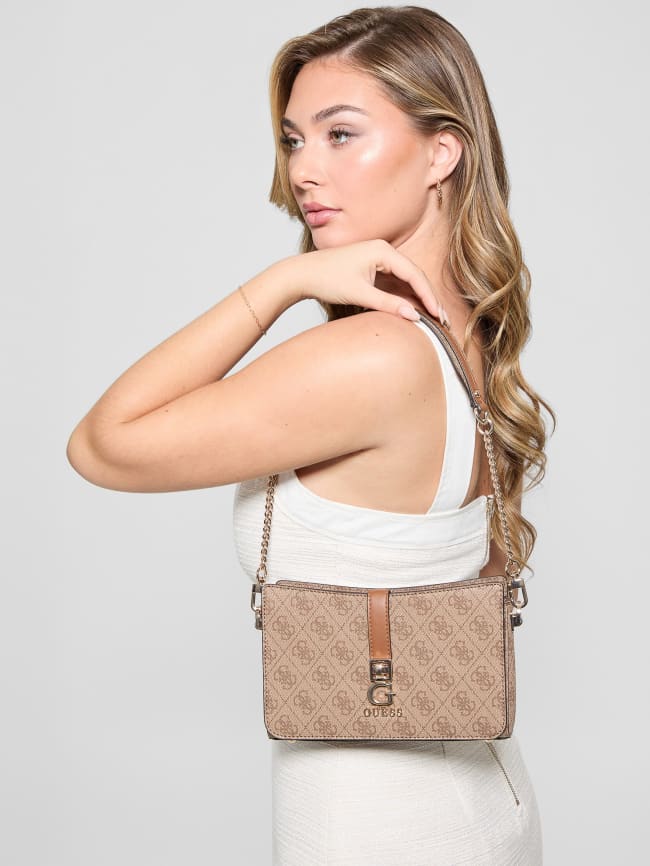 GUESS Handtasche Zamira Luxury Satchel Orchid Logo Produktbild-Vorschau 5
