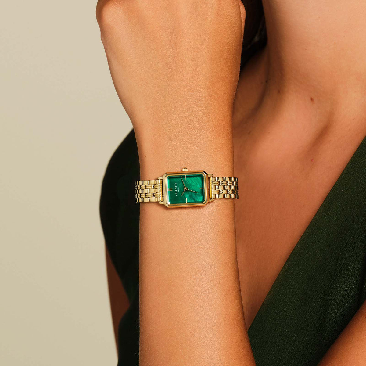 Rosefield Octagon Xs Emerald Watch – Ritzy Store