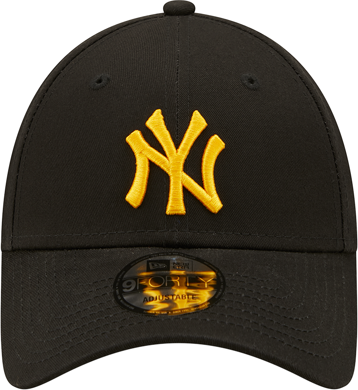Black and online yellow yankees hat