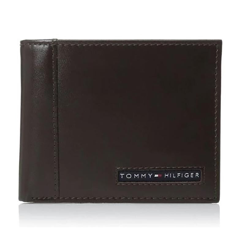 Tommy hilfiger cambridge leather hot sale wallet