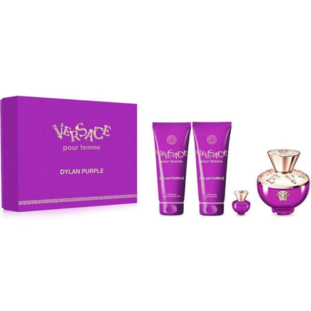 Versace Dylan Purple EDP 100ml / 5ml / 100ml / 100ml Perfume Set