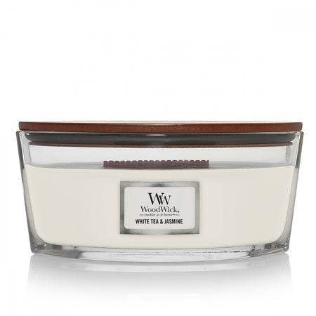 נר ריחני וודוויק White Tea and Jasmin Ellipse Jar