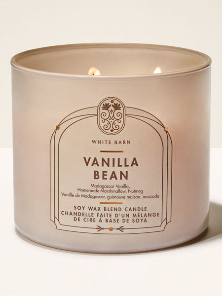 נר ריחני White Barn Vanilla Bean 3-Wick