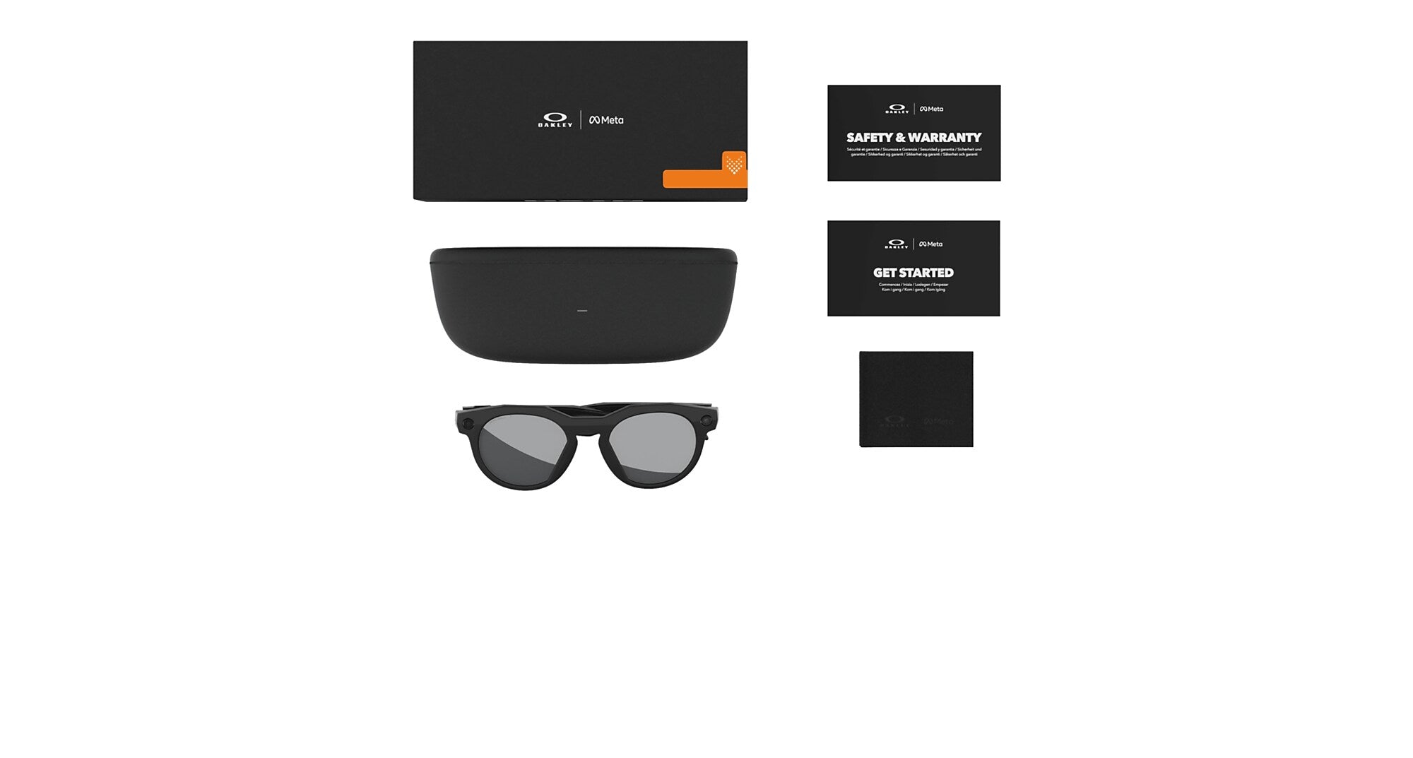 نظارات شمسية ذكية أوكلي Meta Hstn Prizm Black Polarized