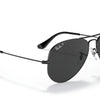 Ray-Ban Aviator Total Black Polorized Sunglasses