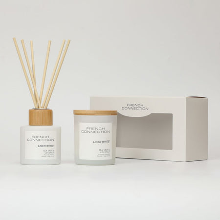 French Connection Sea Salt and Coconut Candle And Diffuser Set Gift Set
