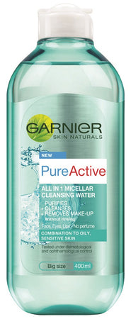 מים לניקוי  Garnier Pure Active All In One Micellar
