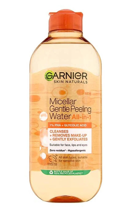 ماء منظف جارنييه Micellar Gentle Peeling Water