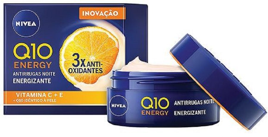 קרם פנים לילה Nivea Q10 Night Cream Energizant