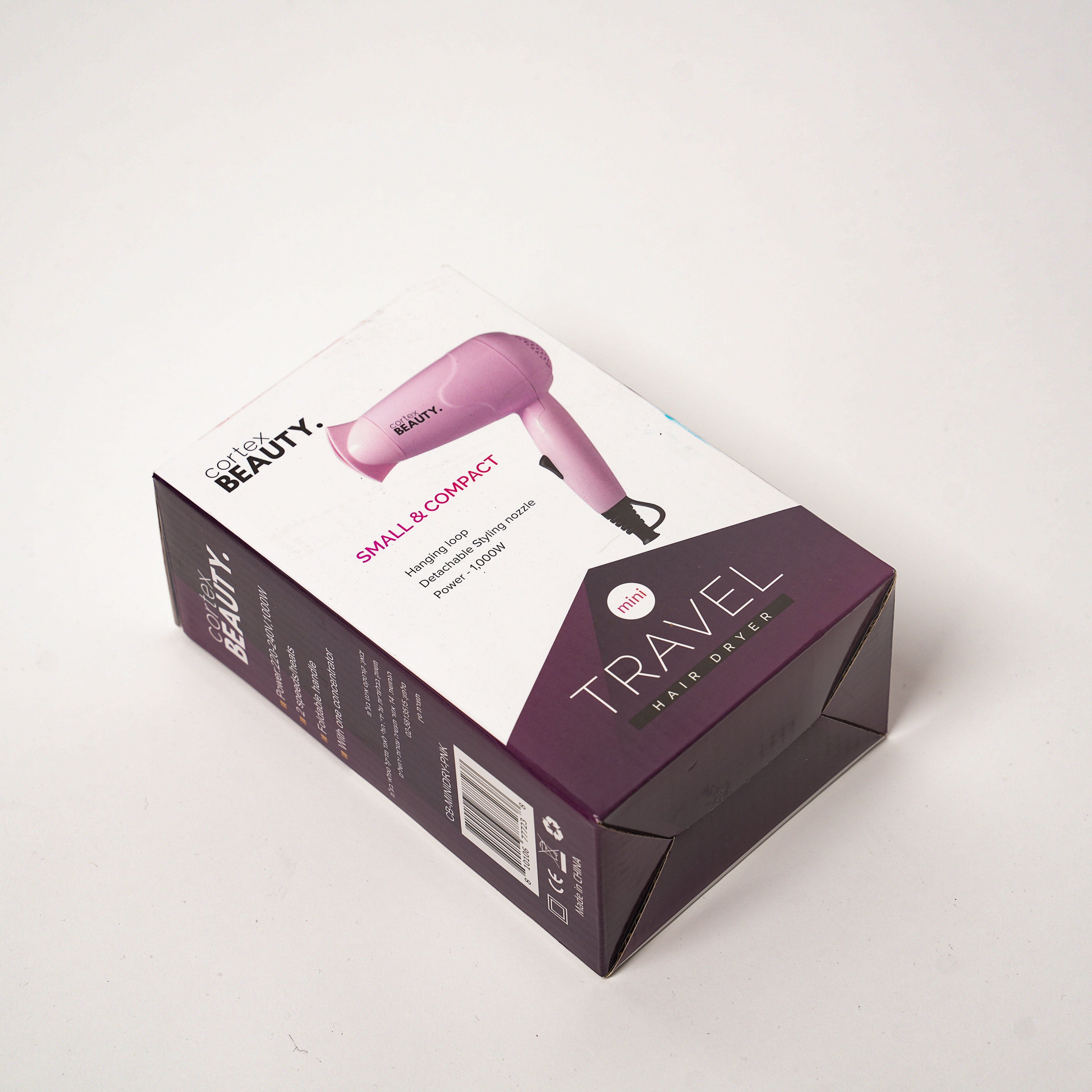 Cortex Travel Hair Dryer Pnk