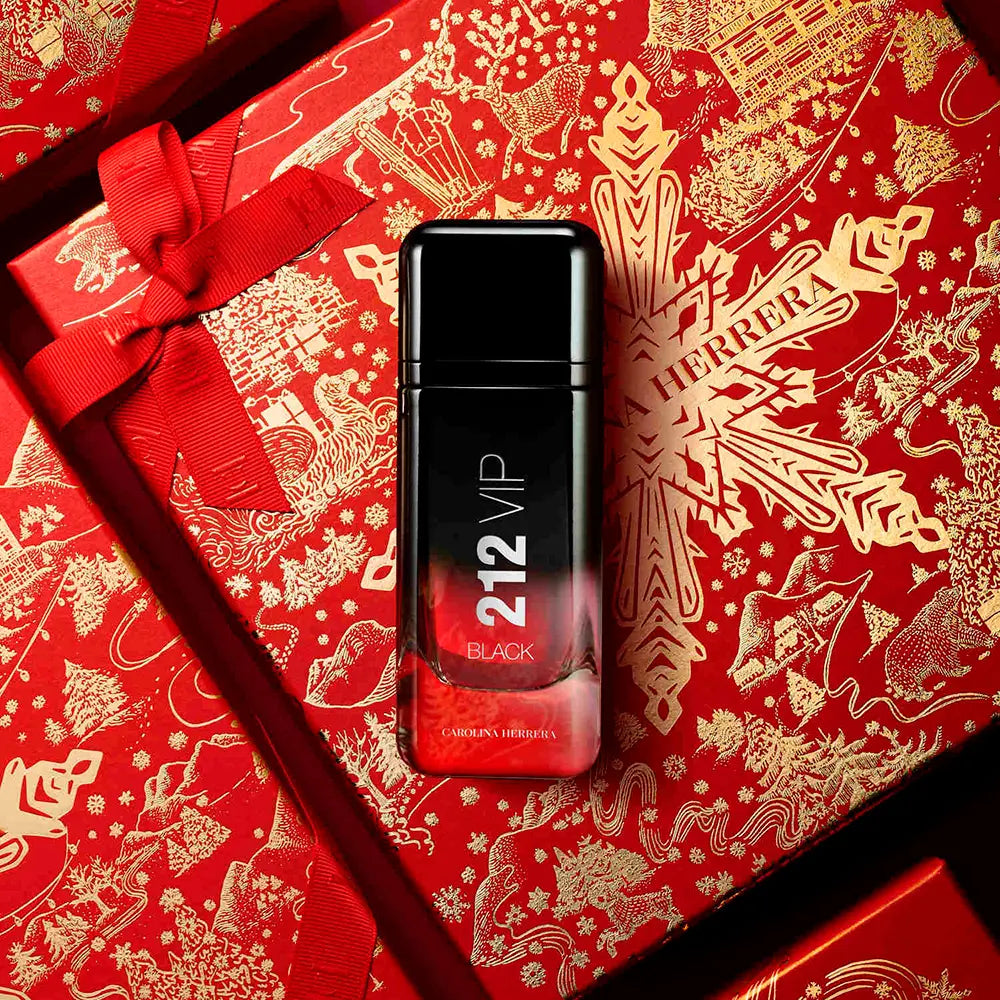 Carolina Herrera 212 Vip Black EDP 100ml / 100ml / 10ml Perfume and Shower Gel set