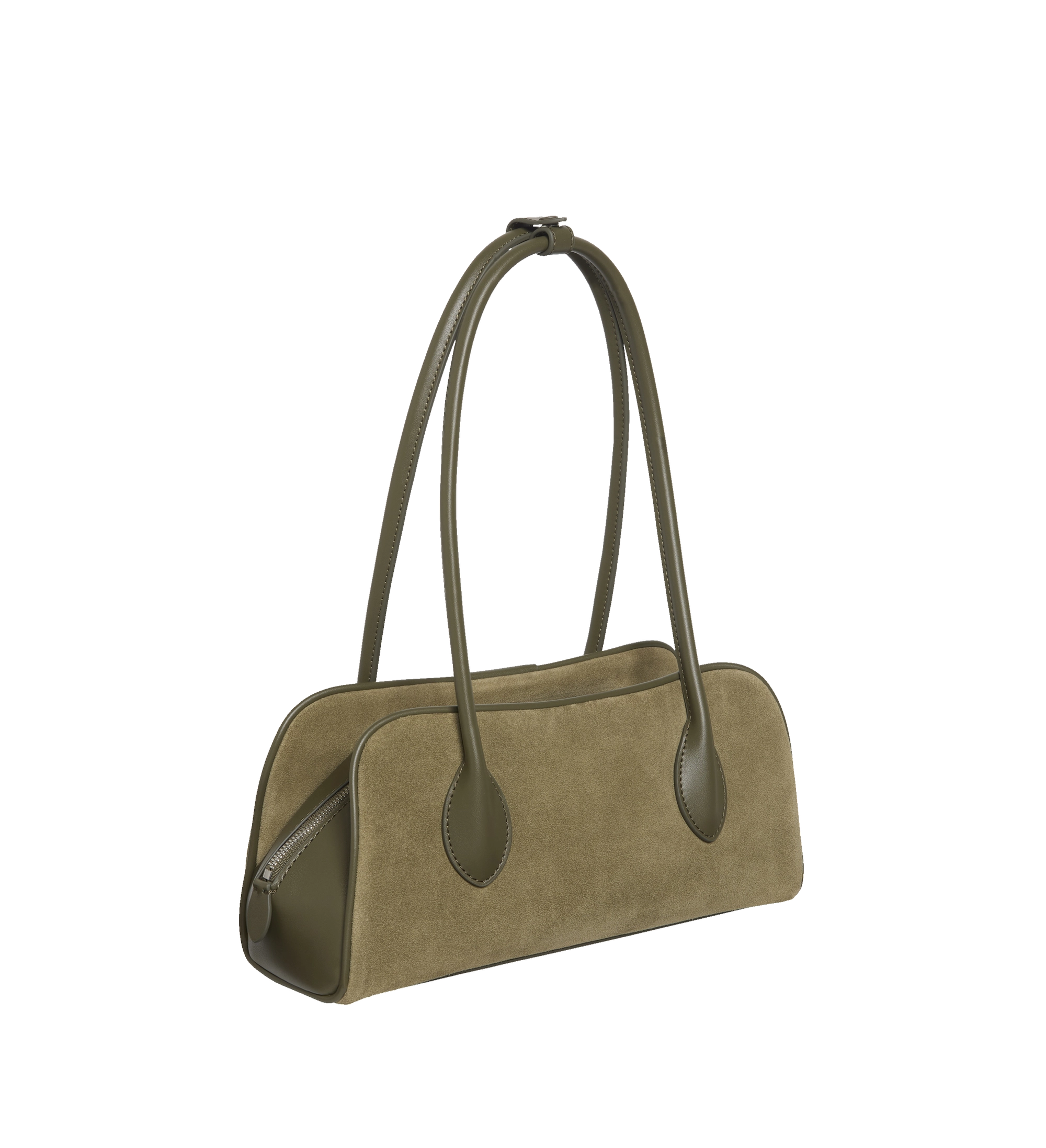 Calvin Klein Emblem Trio Suede Shoulder Bag