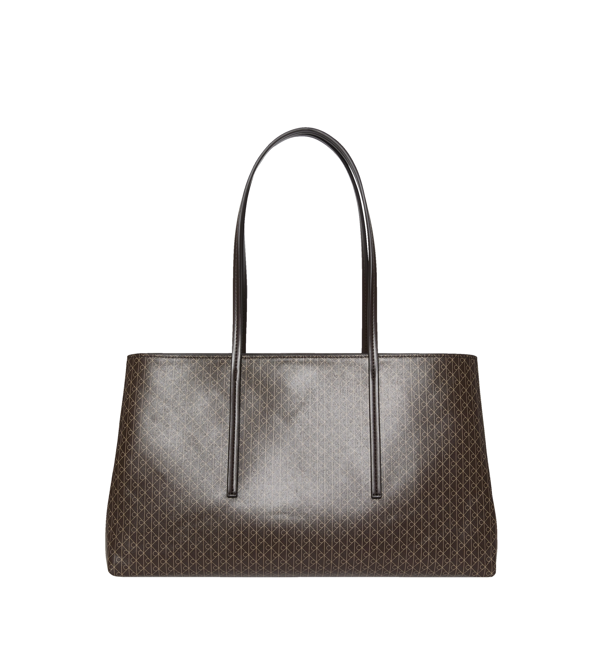 Calvin Klein Emblem Aop Medium Work Tote Bag