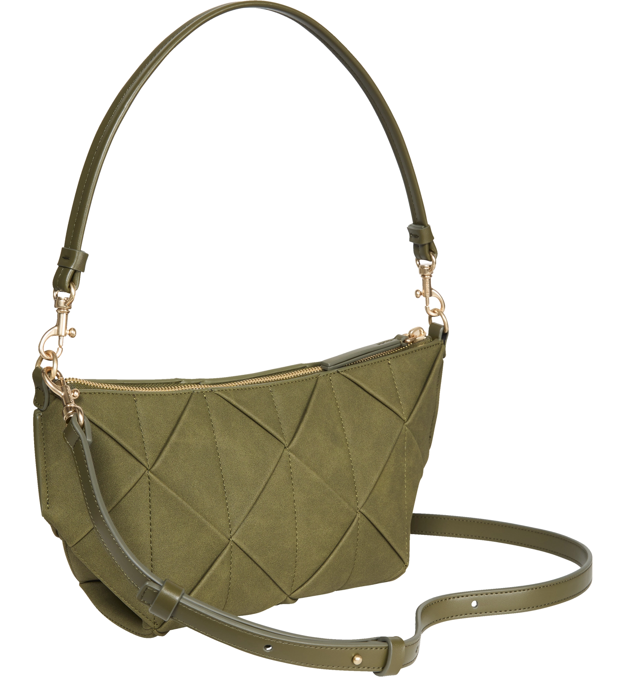 Calvin Klein Woven Sueded Shoulder Bag