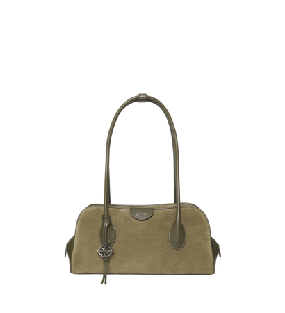 Calvin Klein Emblem Trio Suede Shoulder Bag