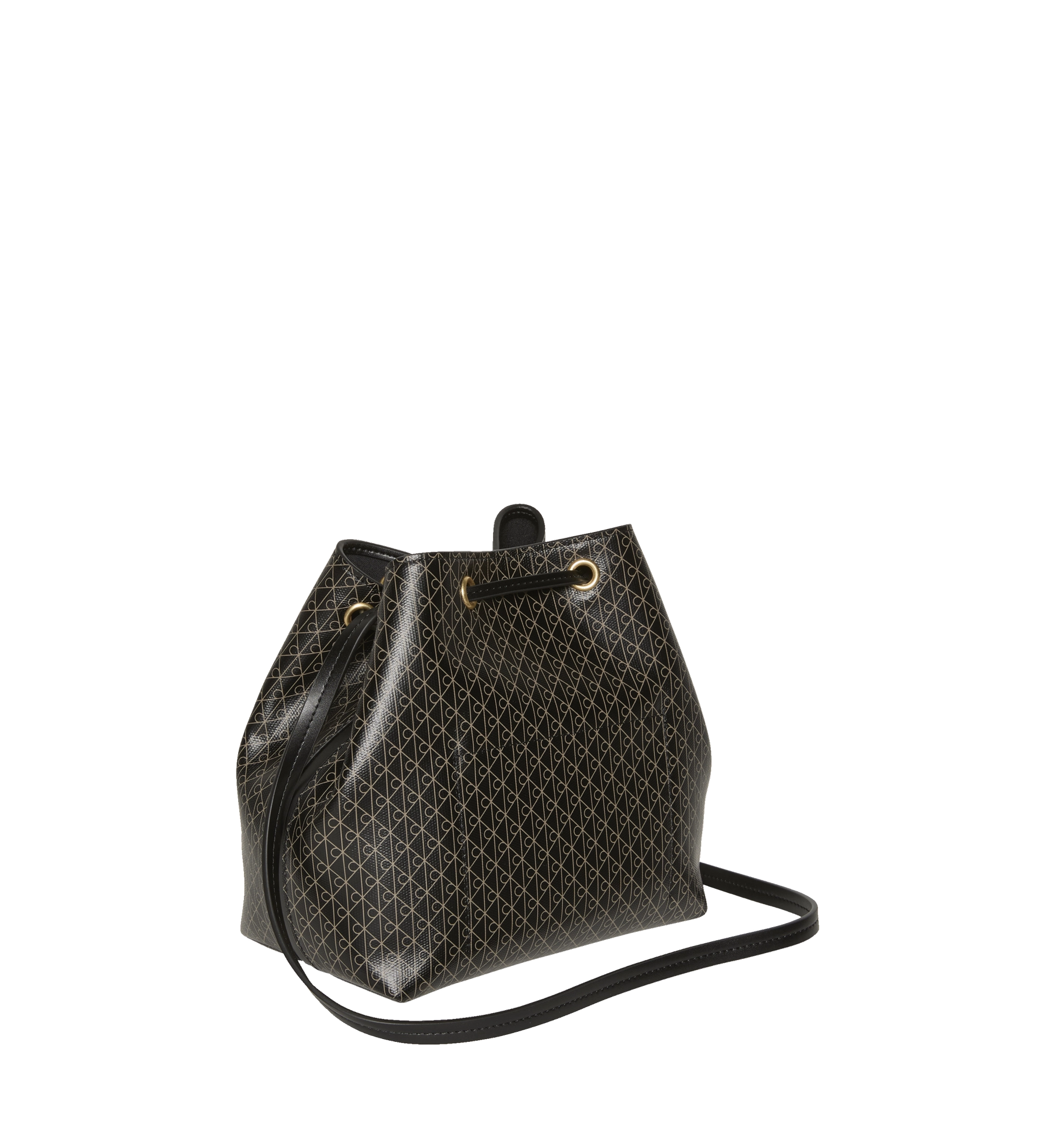 حقيبة كالفين كلاين Emblem Aop Drawstring Bucket