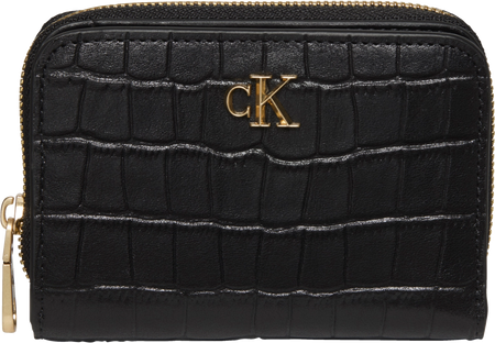 Calvin Klein Croc Medium Flap Zip Around Wallet