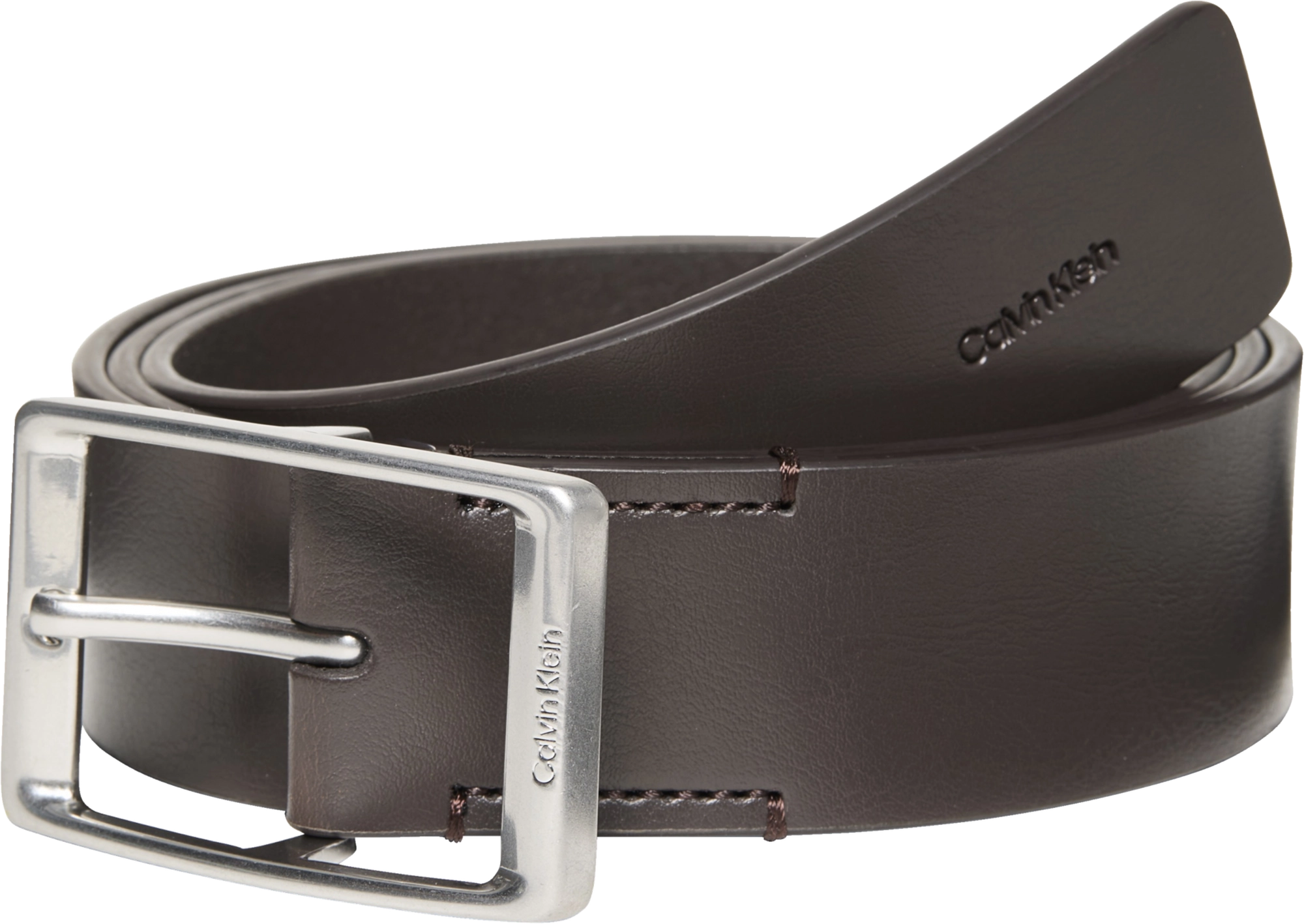 Calvin Klein Casual Round Buckle Tumbled 35mm Belt