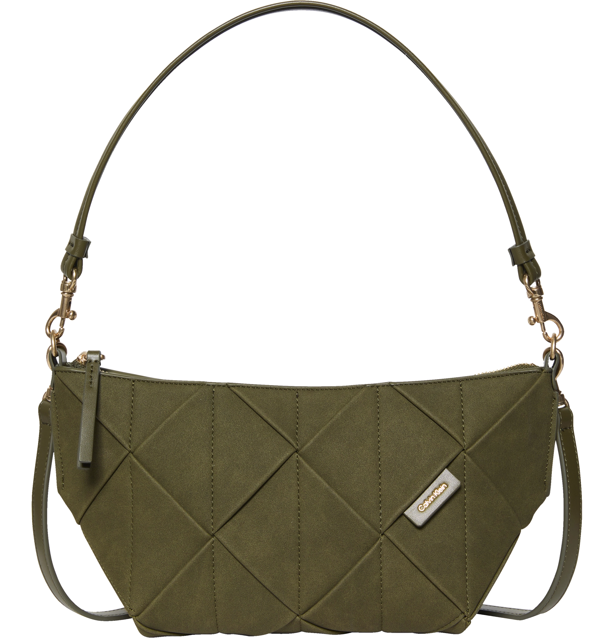 Calvin Klein Woven Sueded Shoulder Bag