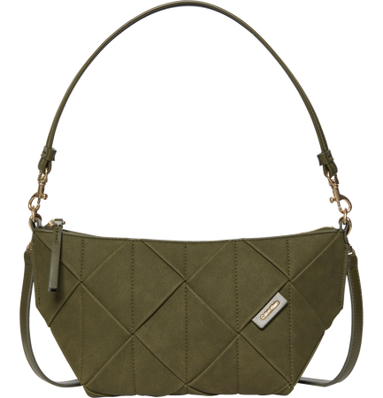 حقيبة كالفين كلاين Woven Sueded Shoulder
