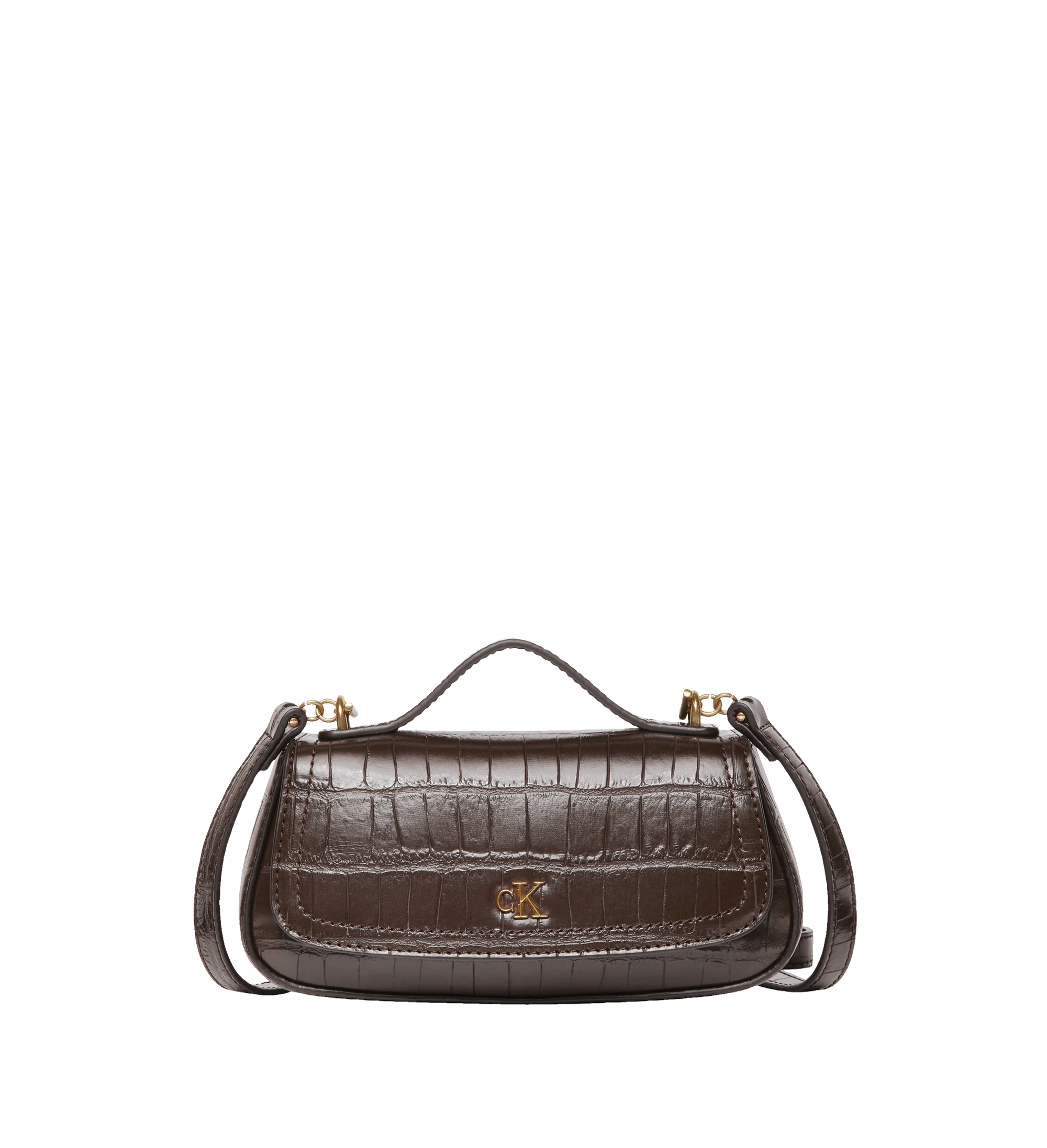 Calvin Klein Croc Top Handle Bag