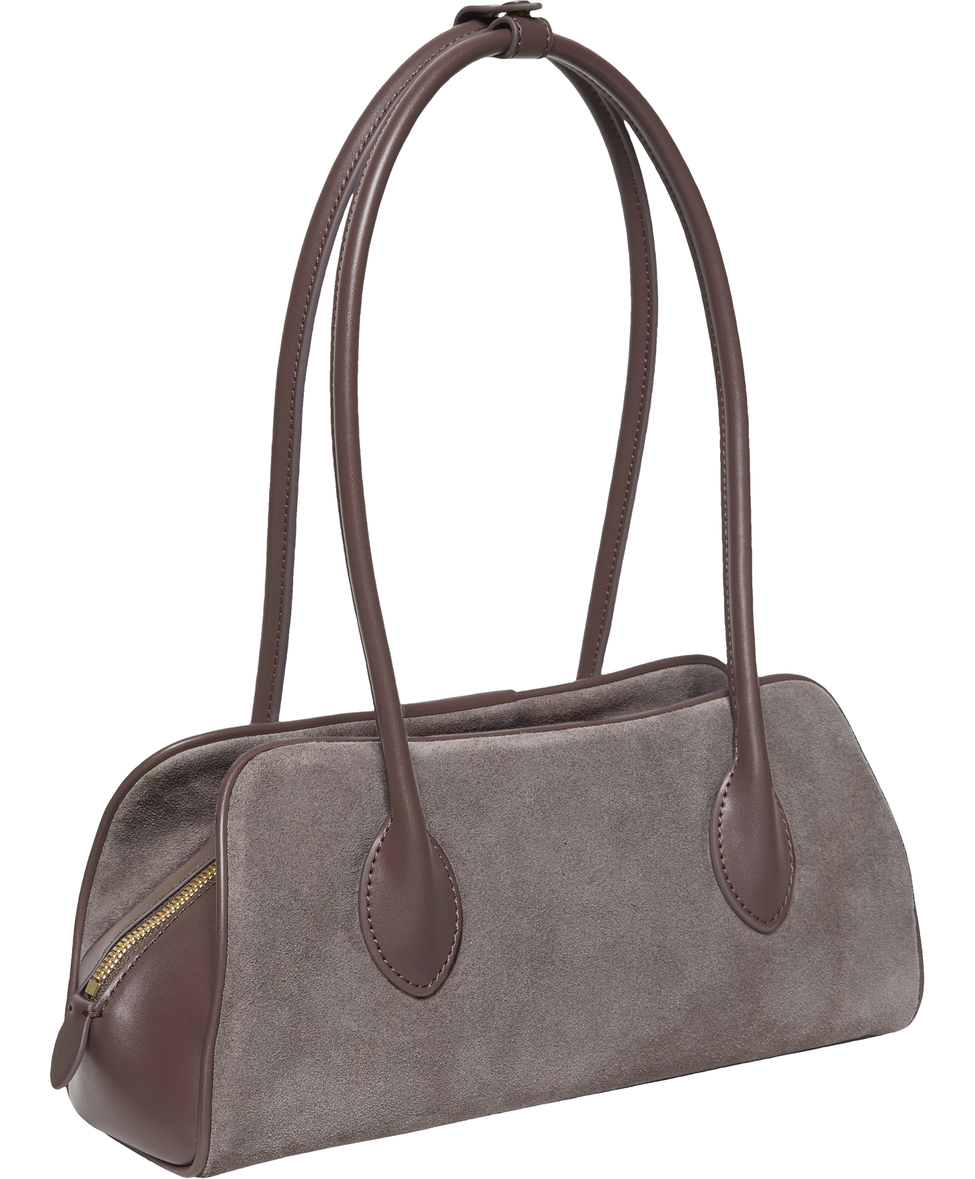 Calvin Klein Emblem Trio Suede Shoulder Bag