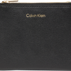 Calvin Klein Foil Logo Dbl Zip Wallet