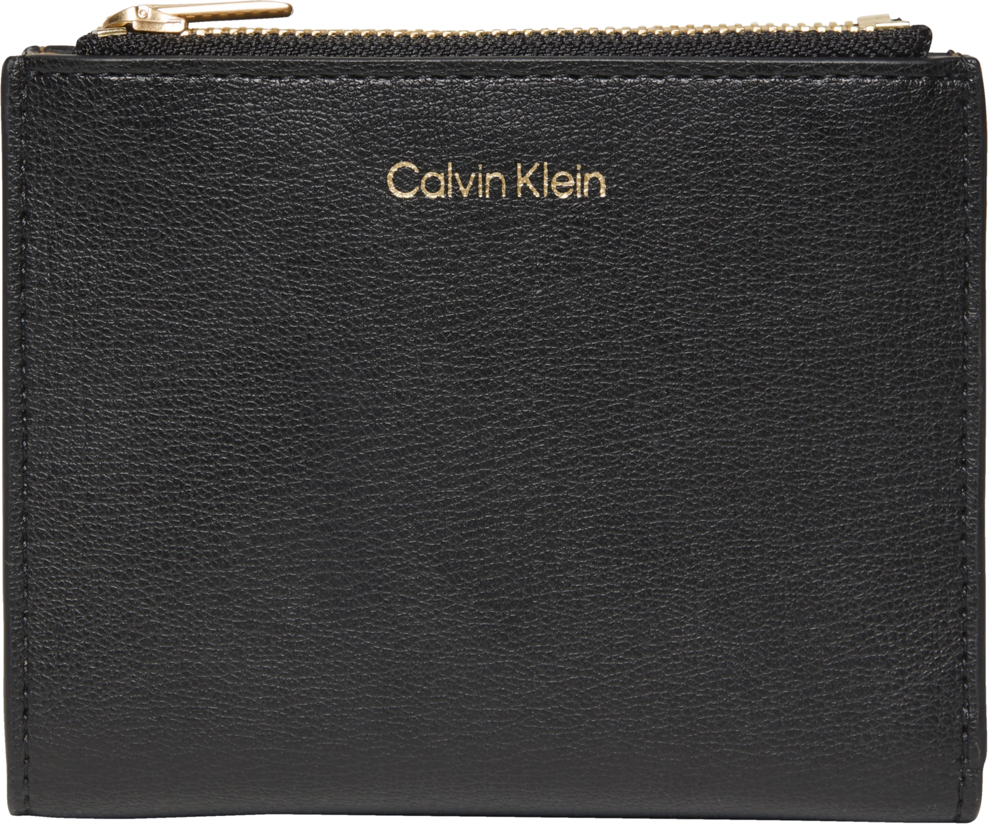 Calvin Klein Foil Logo Dbl Zip Wallet
