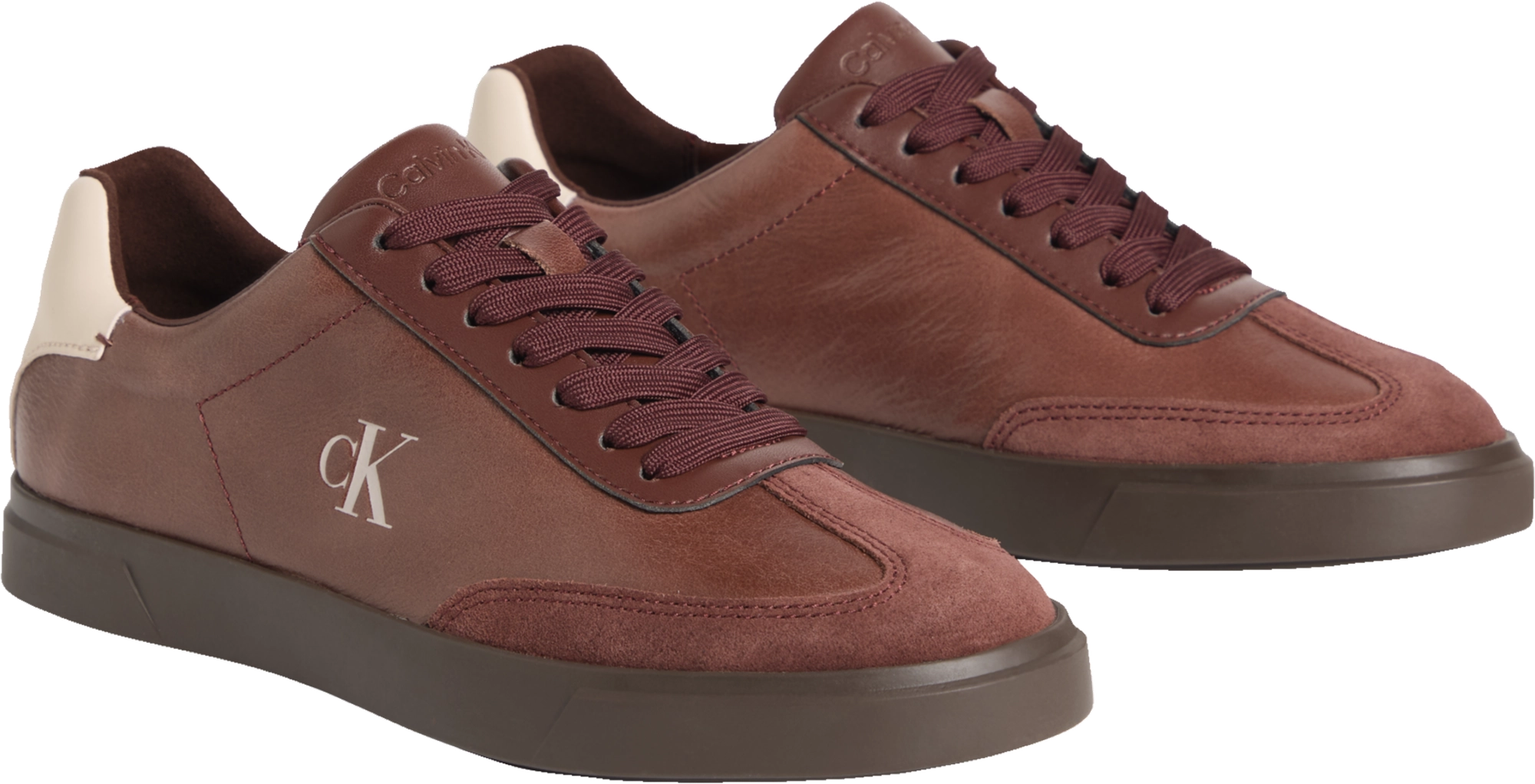 Calvin Klein Low Pro Cups Wingt Text Lth Sue Sneaker