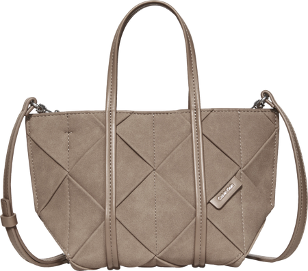 حقيبة كالفين كلاين Woven Sueded Mini Tote Crossbody