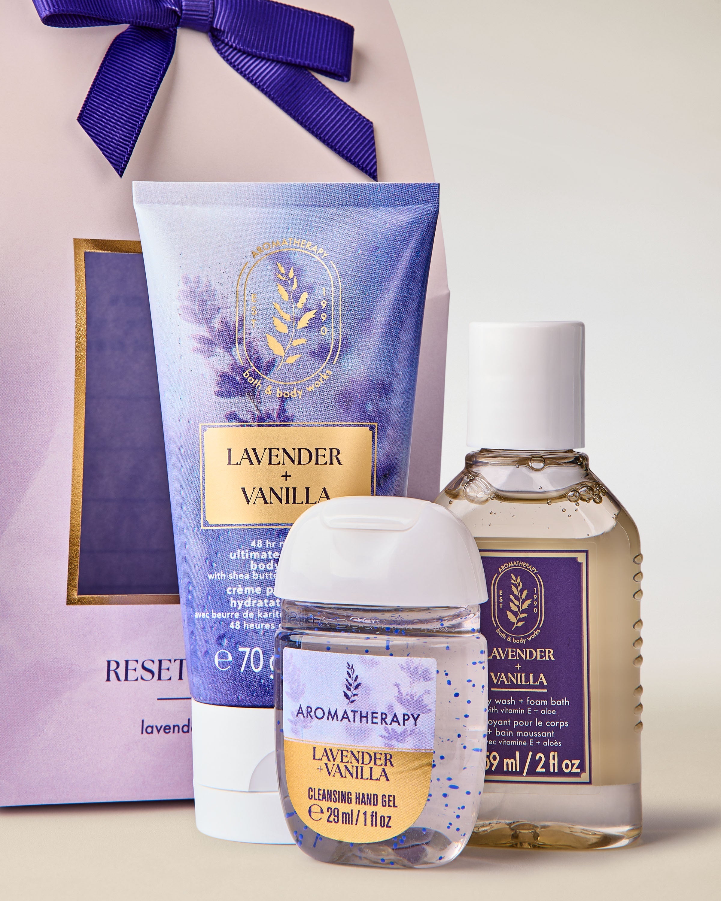 طقم هدية باث اند بودي وركس Lavender Vanilla Mini