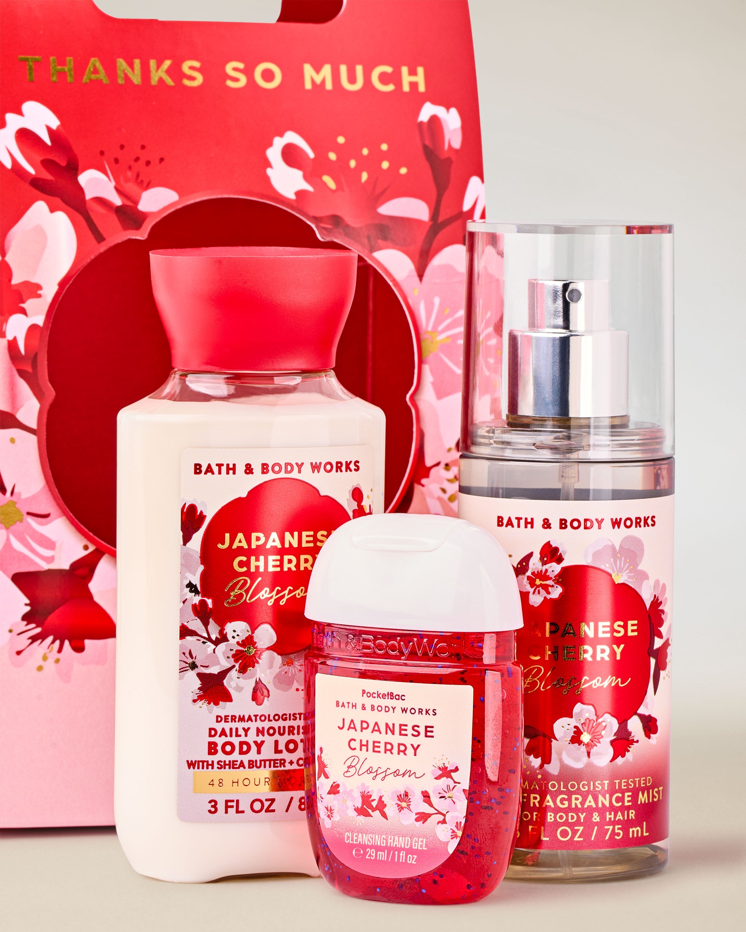 طقم هدية باث اند بودي وركس Japanese Cherry Blossom Mini