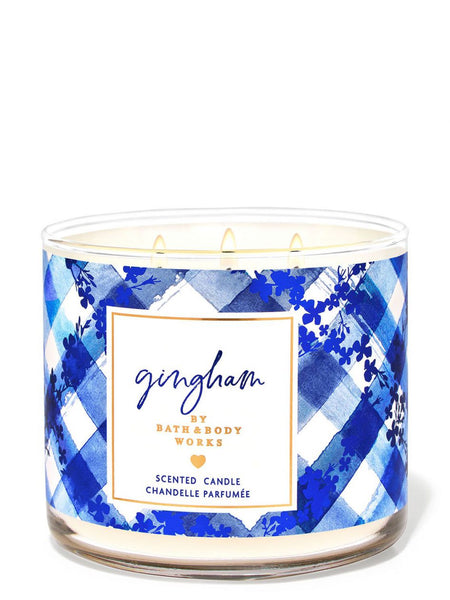 נר ריחני Bath & Body Works Gingham 3-Wick