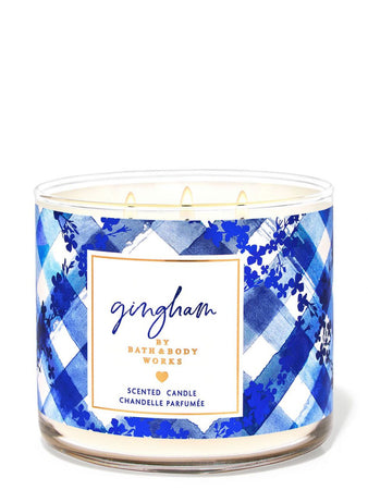 Bath & Body Works Gingham 3-Wick Scented Candle