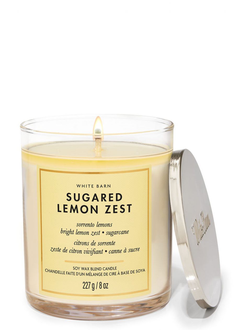 شمعة معطرة باث اند بودي وركس Sugared Lemon Zest
