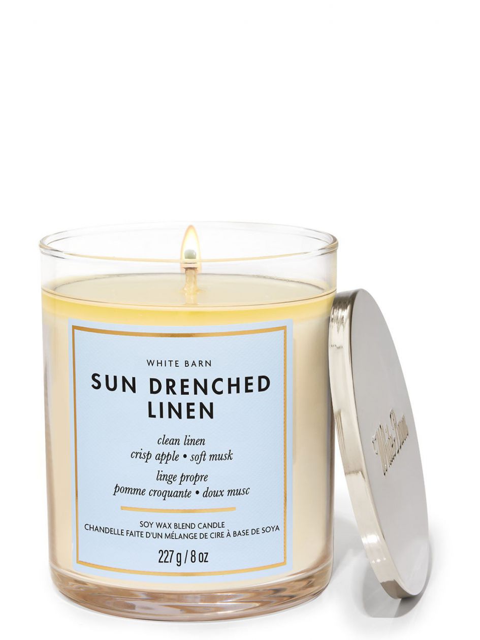 Bath & Body Works Sun-Drenched Linen Scented Candle