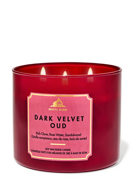 נר ריחני White Barn Dark Velvet Oud 3-Wick