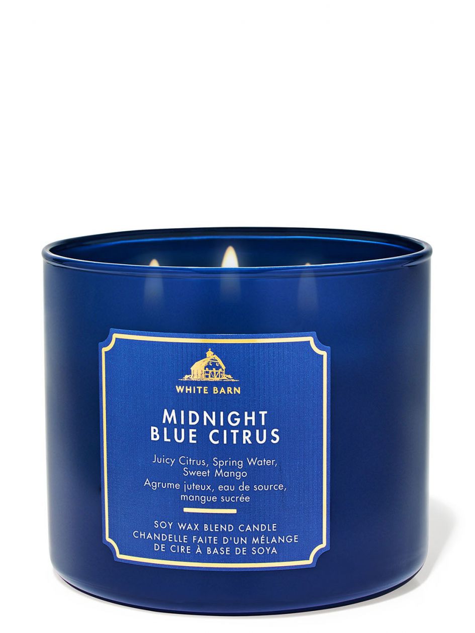White Barn Midnight Blue Citrus 3-Wick Scented Candle