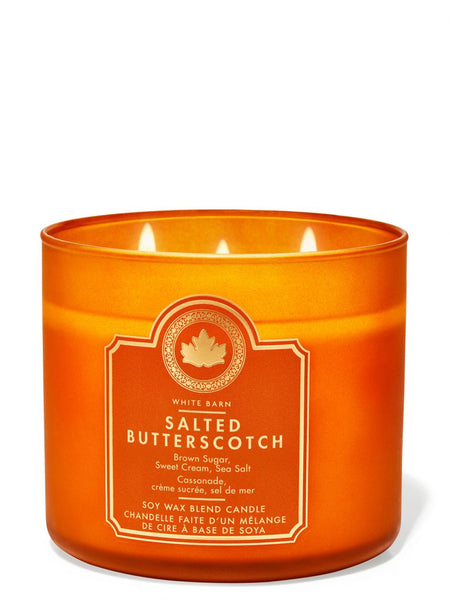 נר ריחני White Barn Salted Butterscotch 3-Wick
