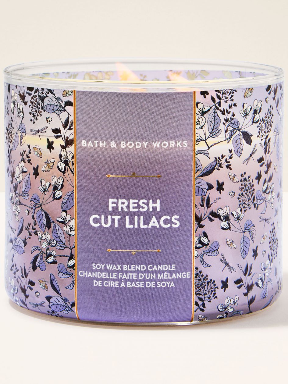 Bath & Body Works Fresh Cut Lilacs 3-Wick Scented Candle