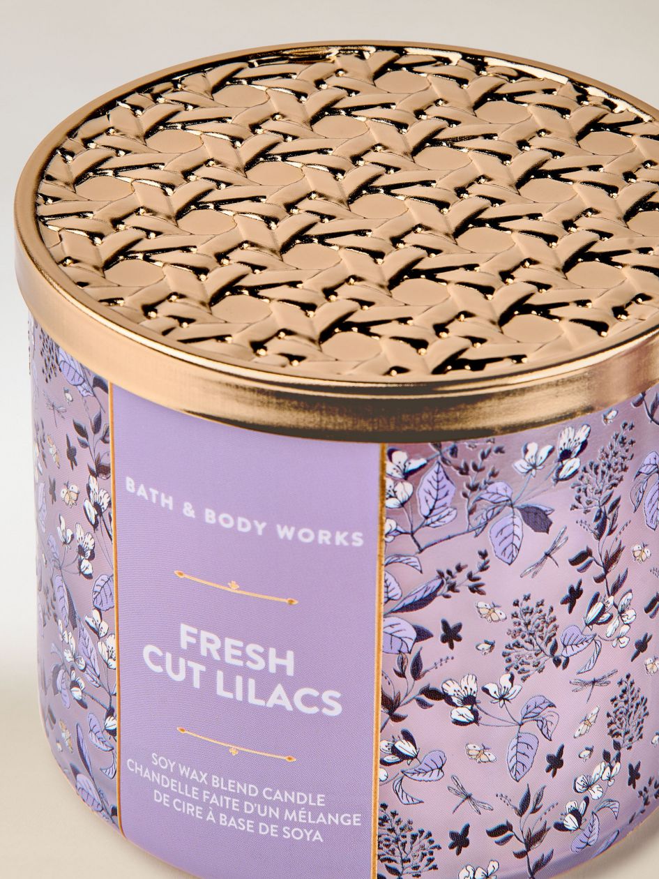 Bath & Body Works Fresh Cut Lilacs 3-Wick Scented Candle