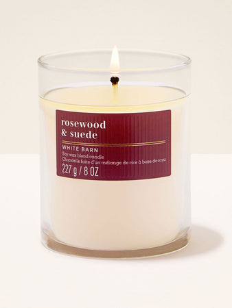נר ריחני White Barn Rosewood & Suede