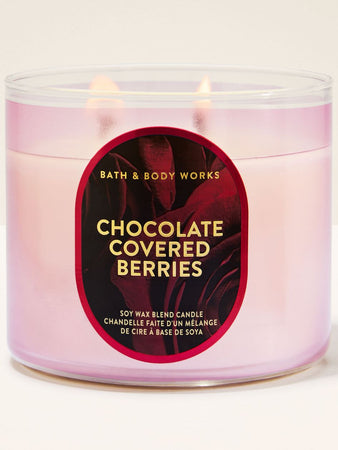 Bath & Body Works Chocolate Covered Berries 3-Wick Scented Candle