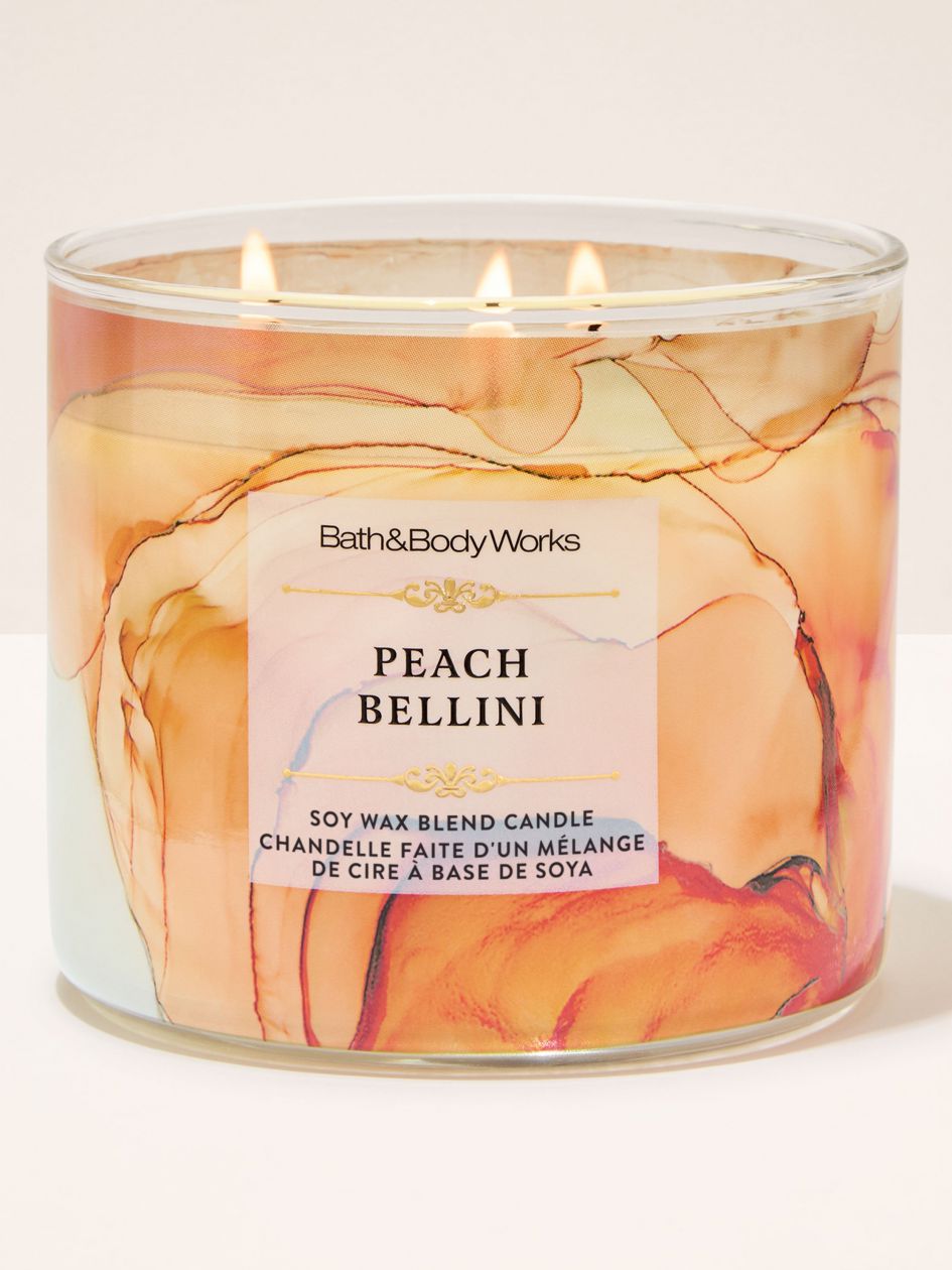 Bath & Body Works Peach Bellini 3-Wick Scented Candle