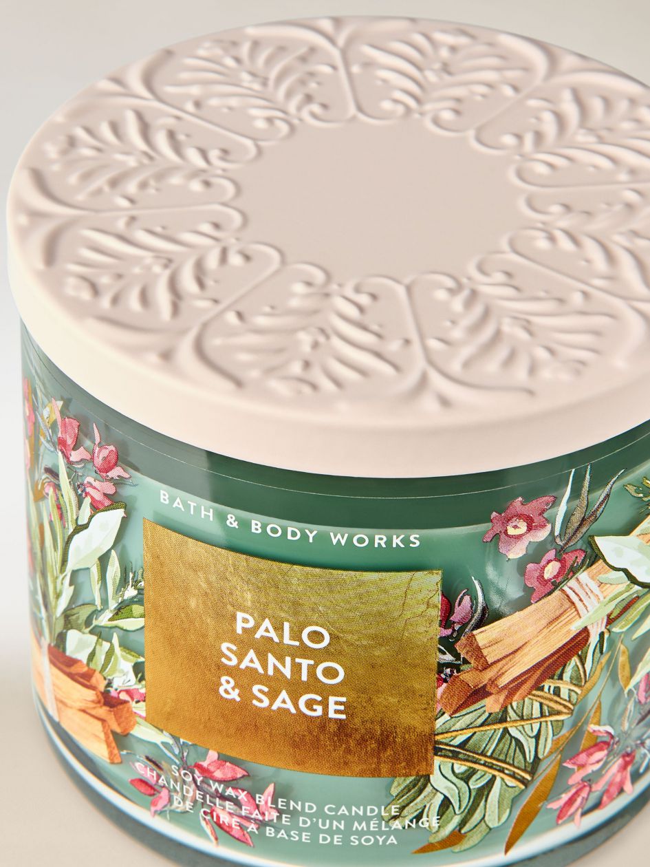 Bath & Body Works Palo Santo & Sage 3-Wick Scented Candle